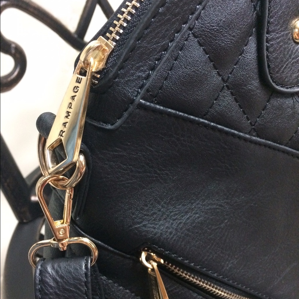 🆕 Quilted Top Handle Satchel, Rampage - Picture 4 of 10